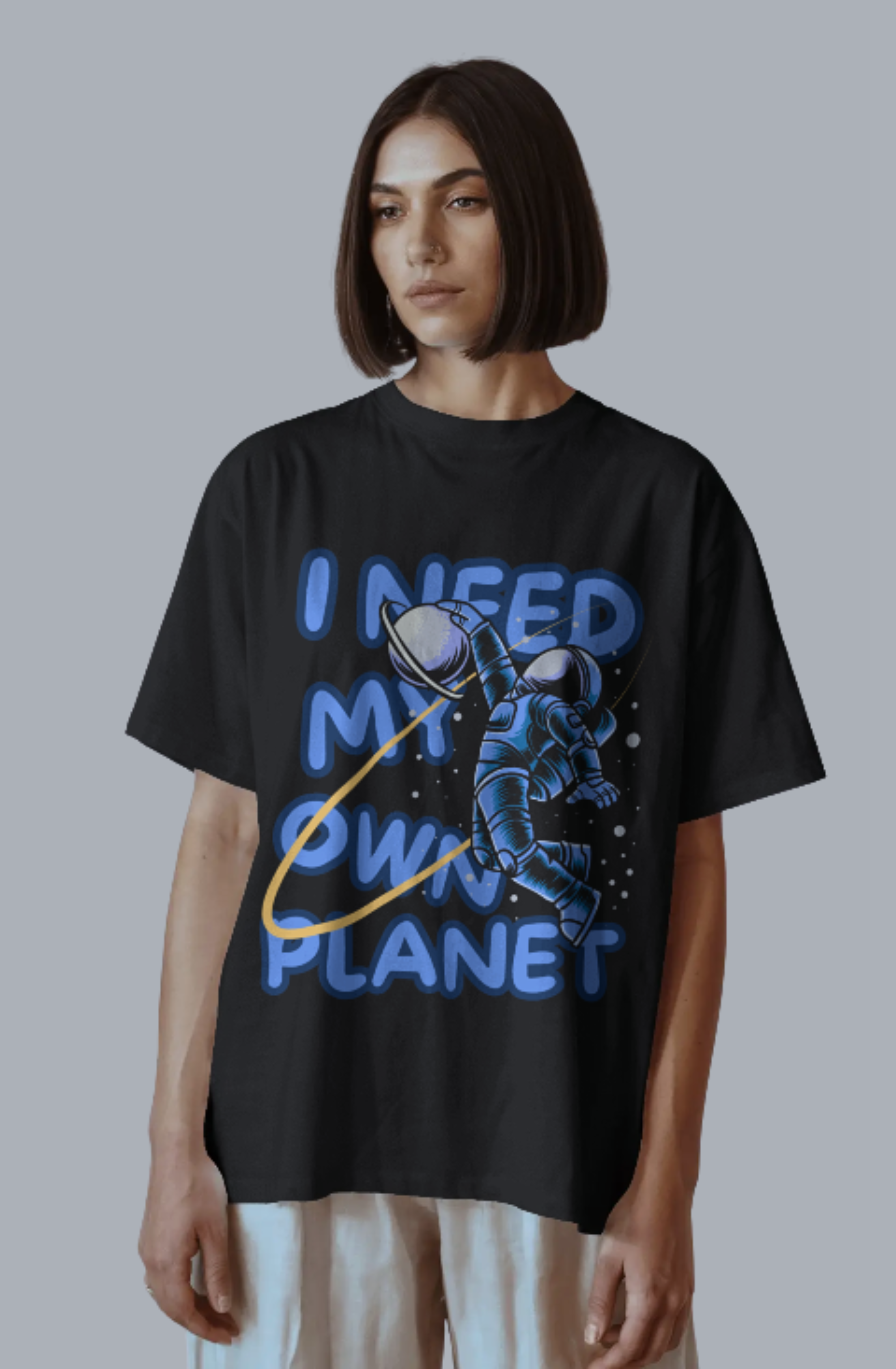 planet Unisex oversized tshirt