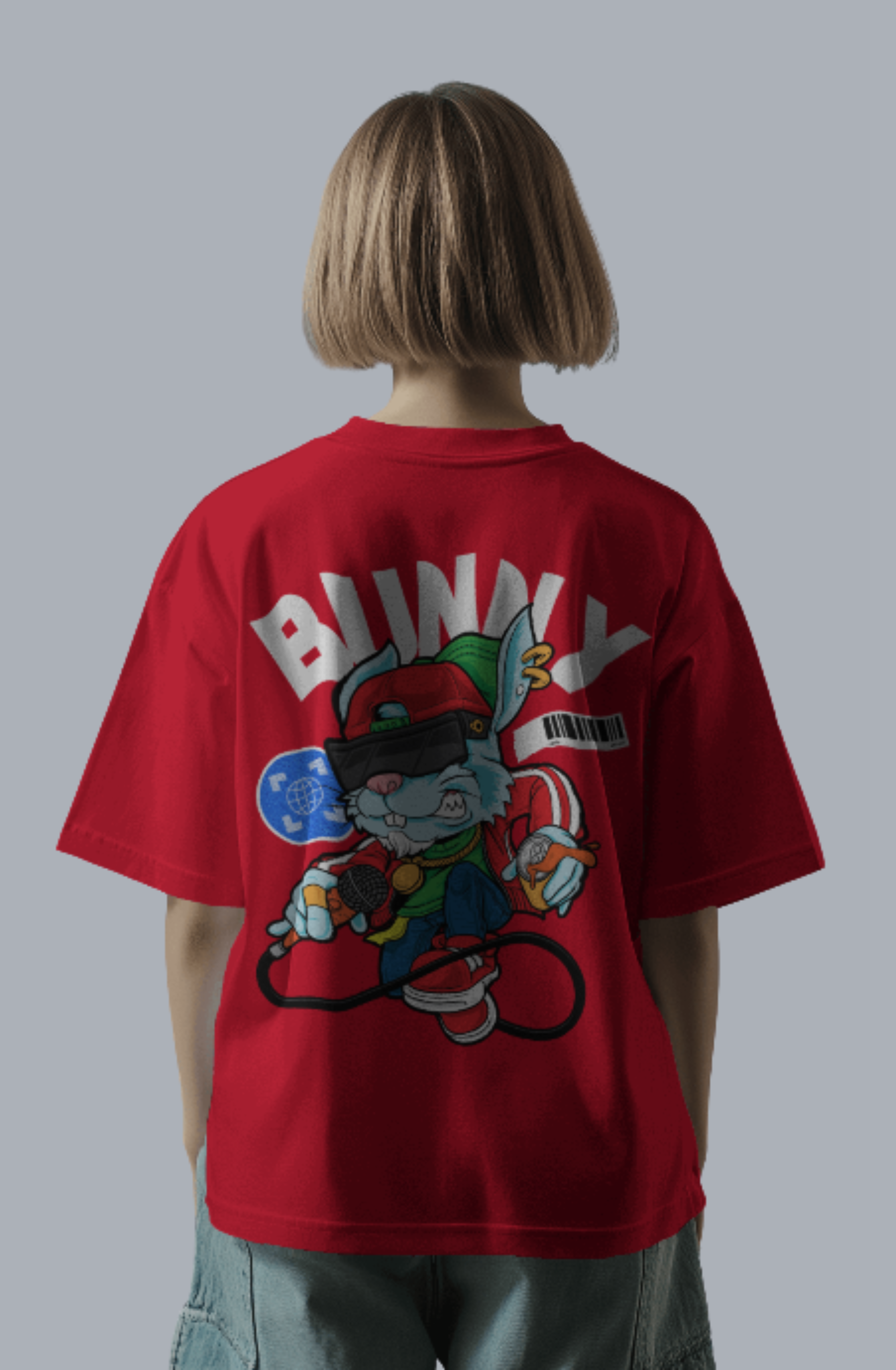 bunny Unisex oversized tshirt